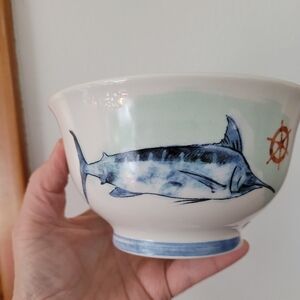 Creative Co-Op Stoneware Bowl By CHAD BARRET